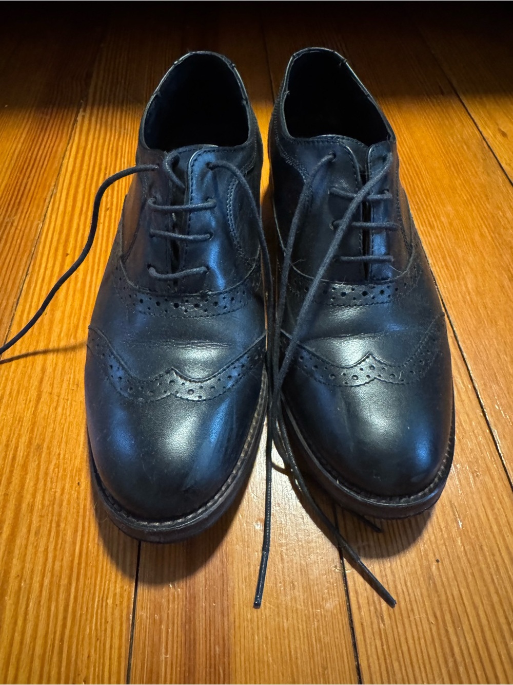 Wolverine Black Women's Wingtip Loafers